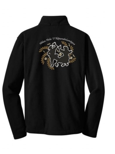 Hoike - Black Zipper Fleece Jacket